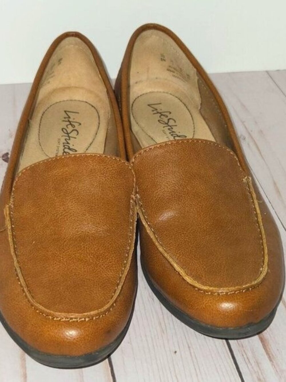 LifeStride Margot Brown Loafers Women’s Size 6 Slip On Comfort Shoes